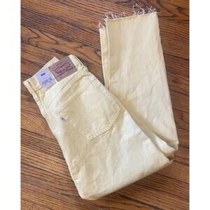 NWT Levi’s 501 Ankle Button Fly Jeans Women’s Pants 26 X 26 Yellow